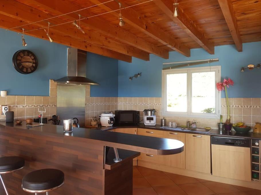Maison Spacieuse Face Aux Pyrenees Carla-Bayle Bagian luar foto